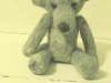 grote grijze teddybeer van hondewol